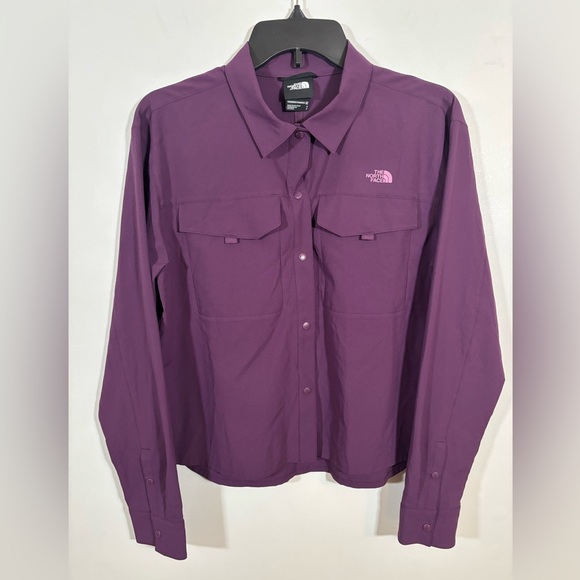 The North Face Tops - The North Face Womens Purple Button Up Shirt Small Outdoor Hiking Top